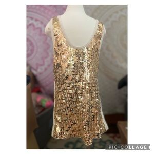 Gold Sequin Tank; Vixen; Sz XL